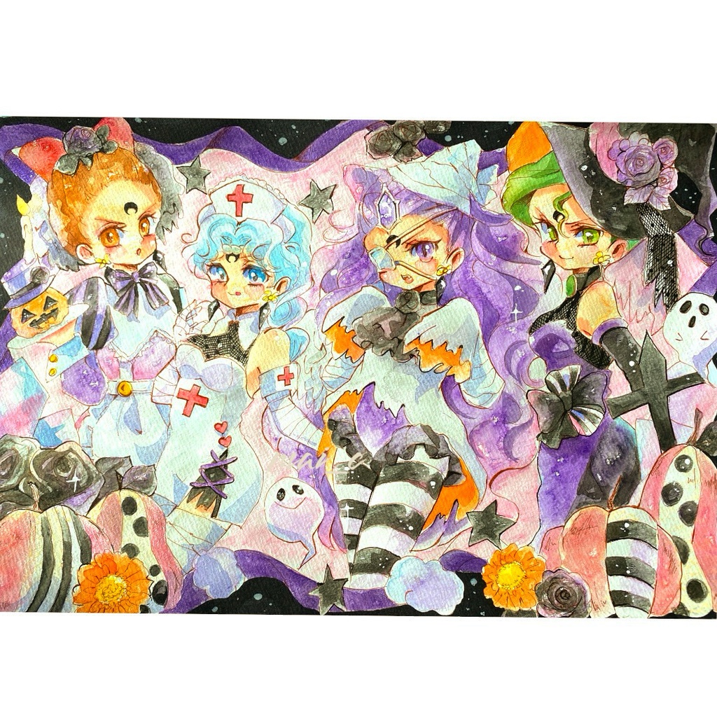 4姉妹ハロウィン