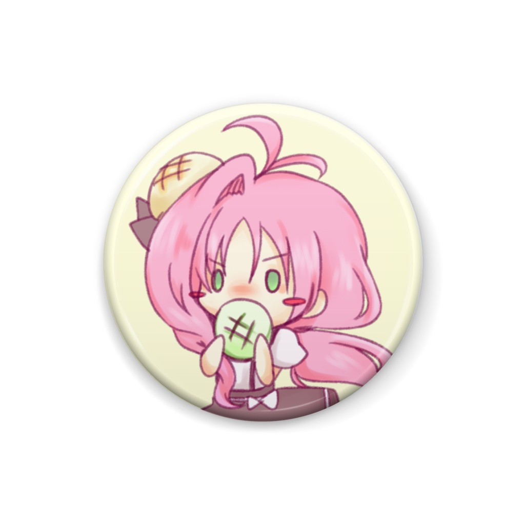 POP'N STAR もぐもぐ缶バッジ　華房心ver