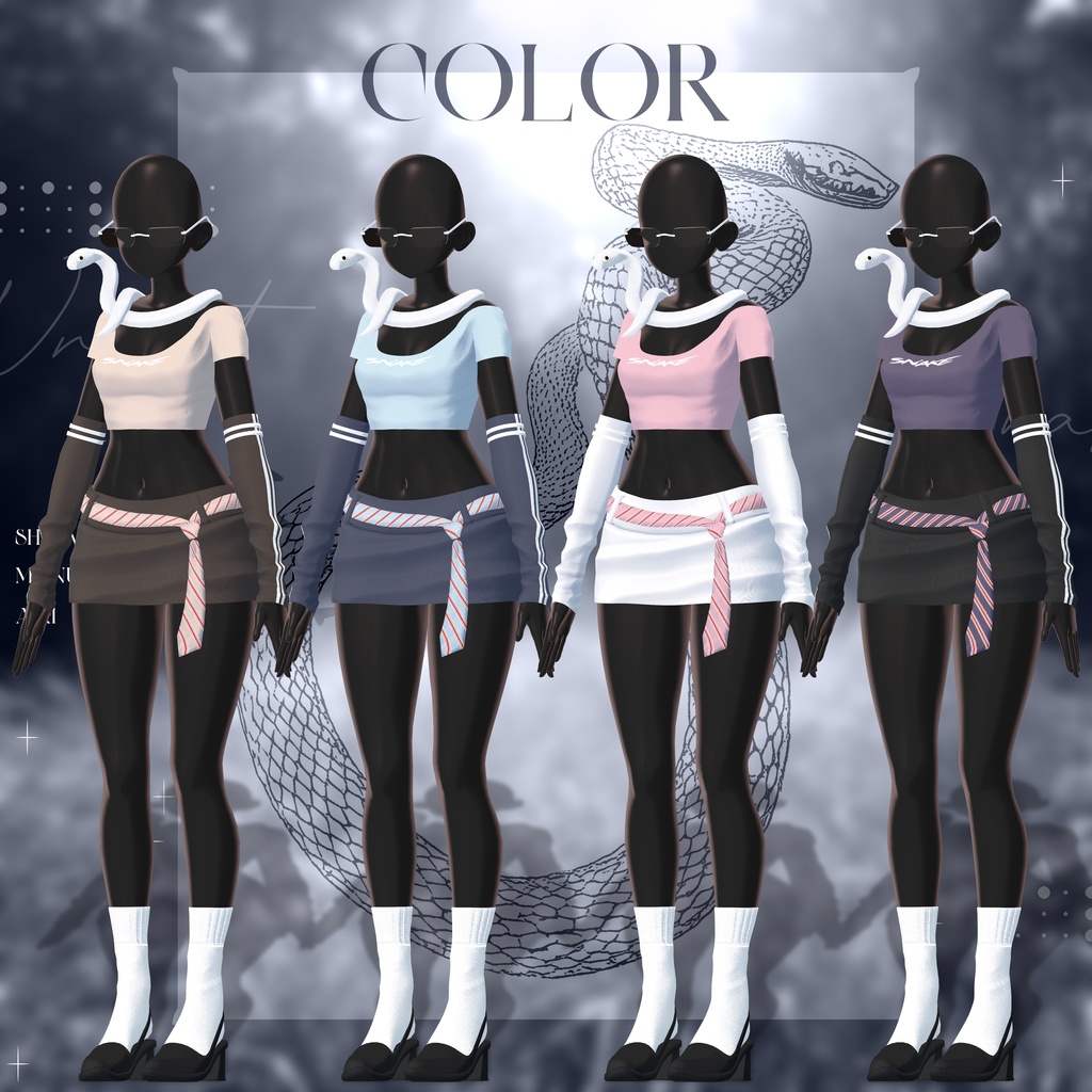 ✨3アバター対応✨🐍Slither Snake🐍