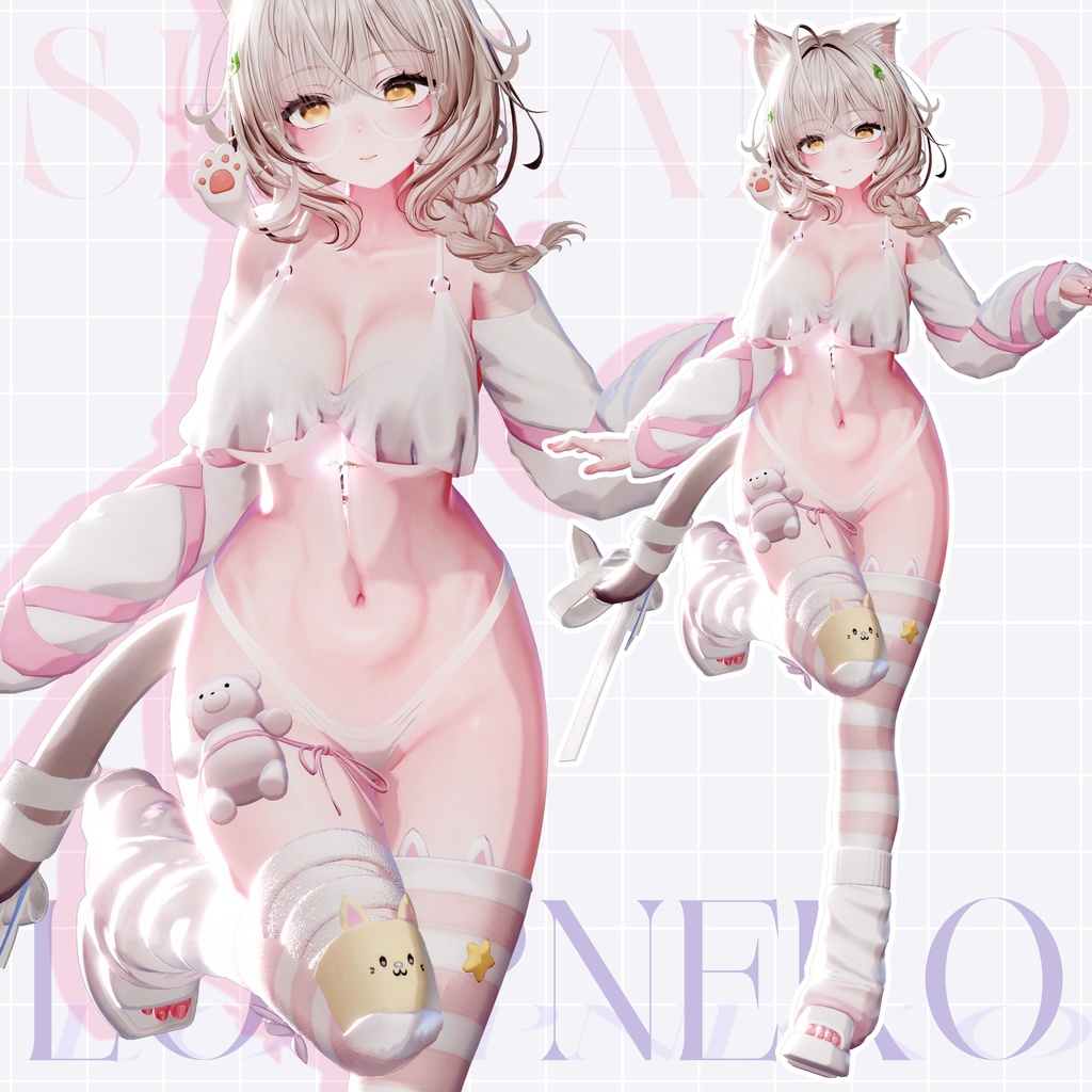 ✨7アバター対応✨ 🐾𝑳𝒐𝒐𝒑𝑵𝒆𝒌𝒐 *・☪·̩͙