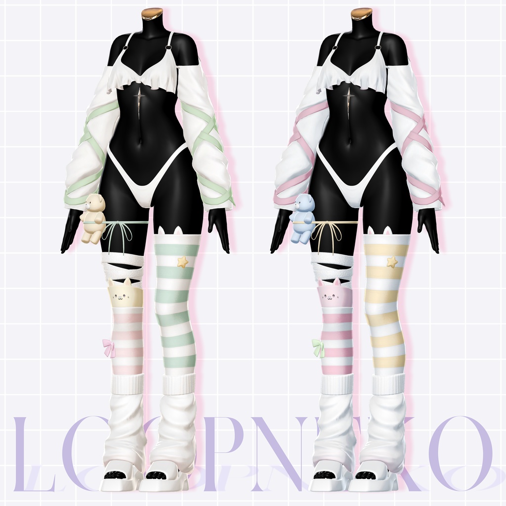 ✨7アバター対応✨ 🐾𝑳𝒐𝒐𝒑𝑵𝒆𝒌𝒐 *・☪·̩͙