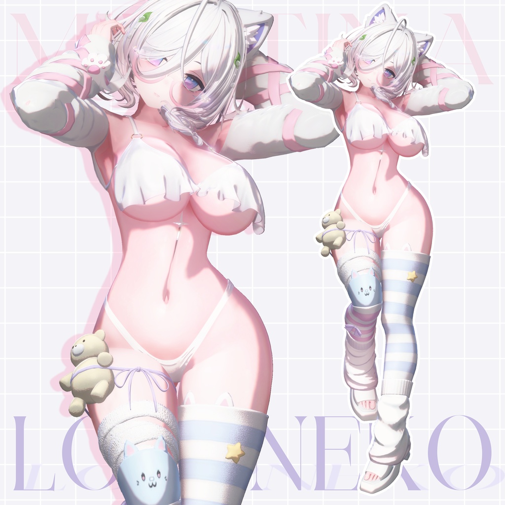 ✨7アバター対応✨ 🐾𝑳𝒐𝒐𝒑𝑵𝒆𝒌𝒐 *・☪·̩͙