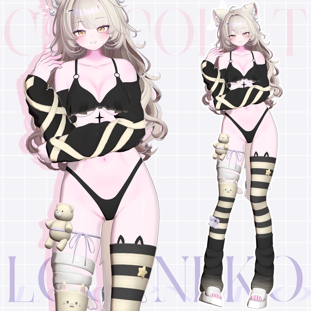 ✨7アバター対応✨ 🐾𝑳𝒐𝒐𝒑𝑵𝒆𝒌𝒐 *・☪·̩͙