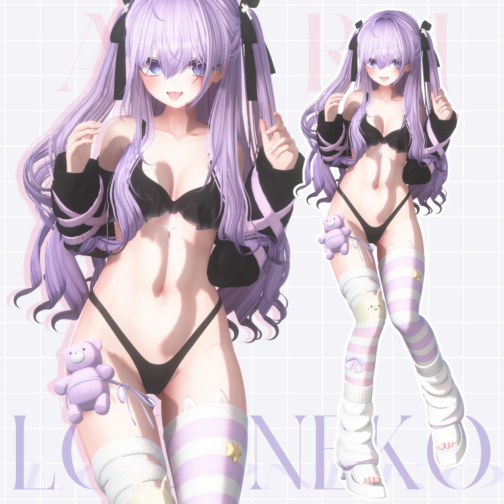 ✨7アバター対応✨ 🐾𝑳𝒐𝒐𝒑𝑵𝒆𝒌𝒐 *・☪·̩͙