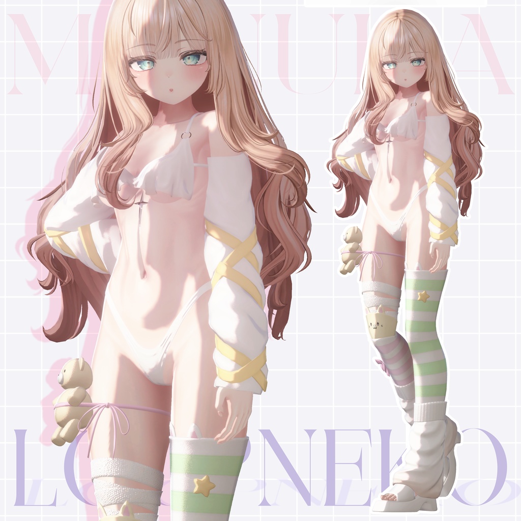 ✨7アバター対応✨ 🐾𝑳𝒐𝒐𝒑𝑵𝒆𝒌𝒐 *・☪·̩͙