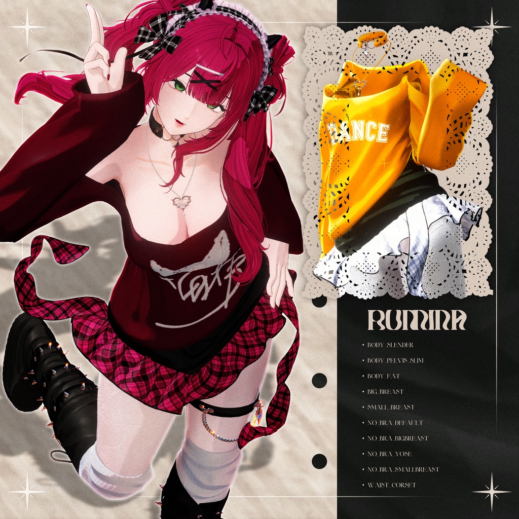 📢 !発売セール中!📢 ✨6アバター対応✨ ✦ 𝑪𝒉𝒆𝒄𝒌 𝑻𝒂𝒊𝒍 ✦