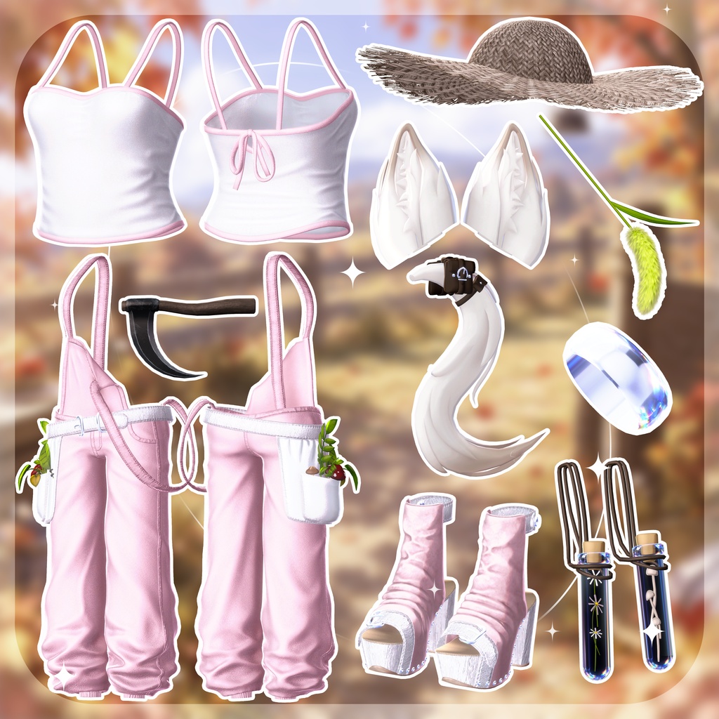 📢!発売セール中!📢 ✨8アバター対応✨🌿Meadow Forager🌿