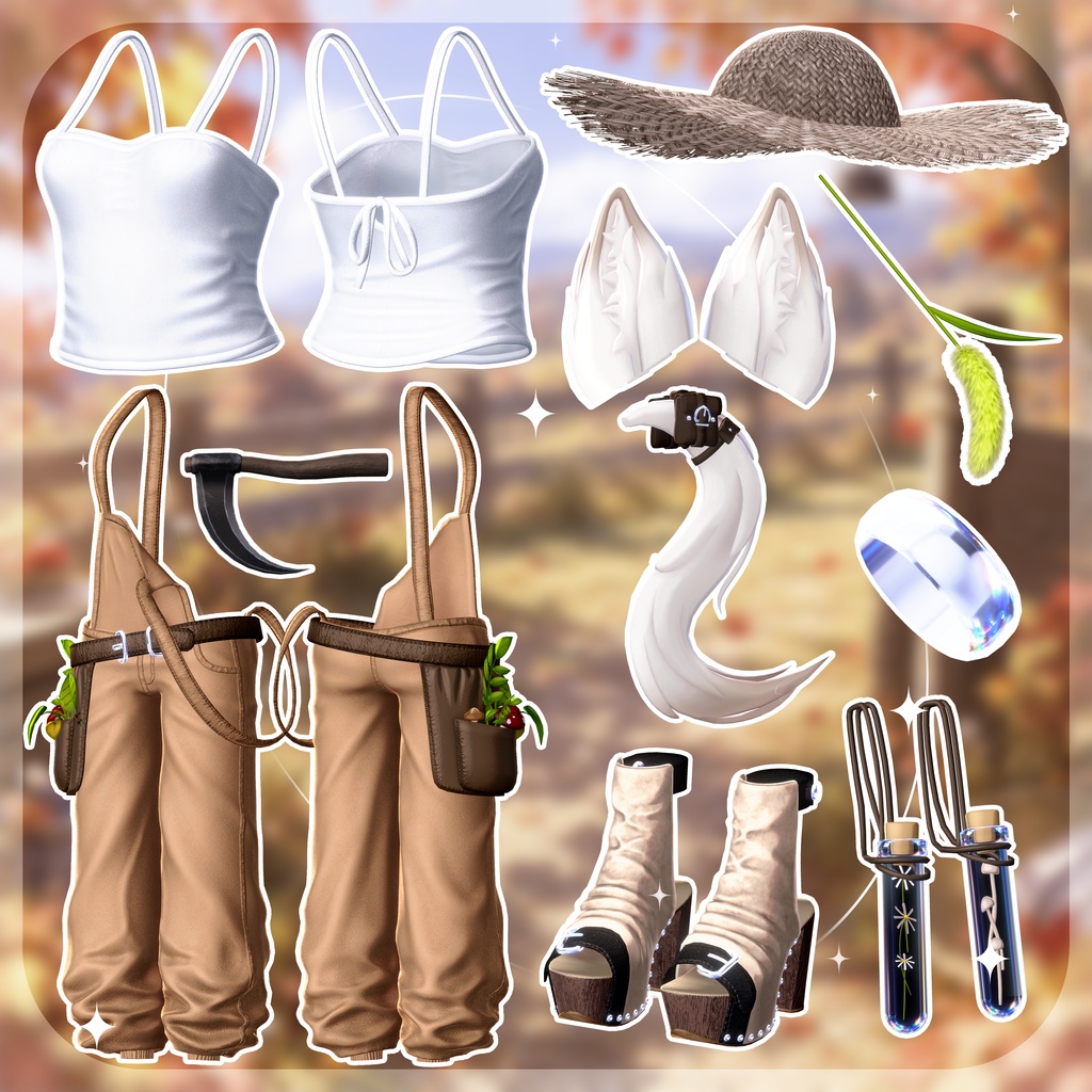 📢!発売セール中!📢 ✨8アバター対応✨🌿Meadow Forager🌿