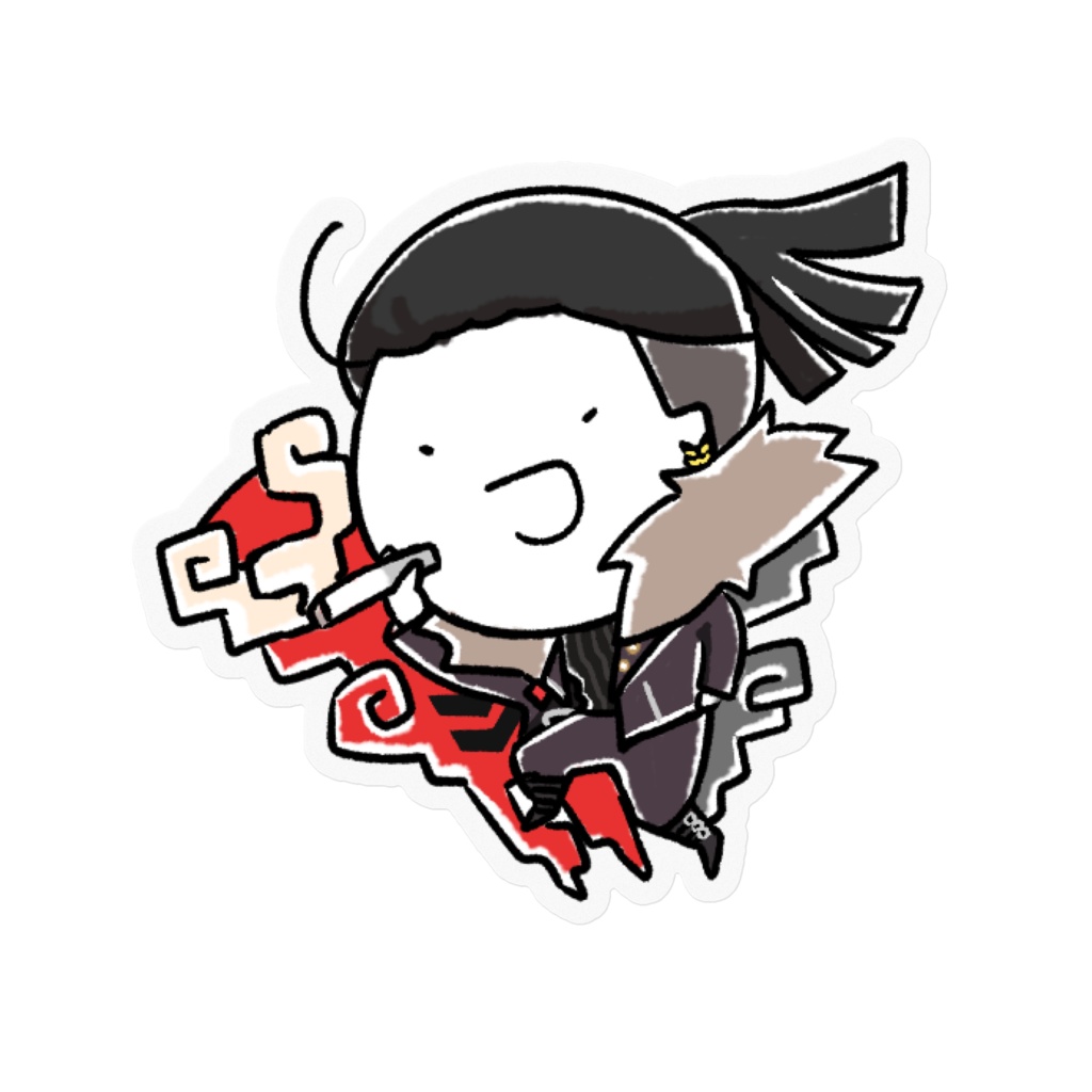 鬼塚まのびver.2 　ステッカー