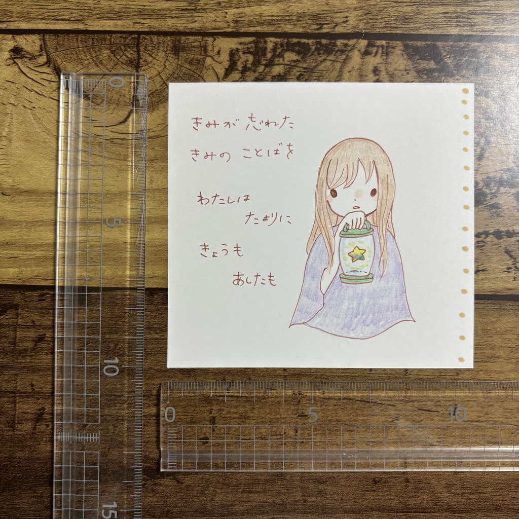 人気大割引 日用品/インテリア BOOTH 【65】【女の子の絵と言葉】手描きイラスト原画 アート・写真