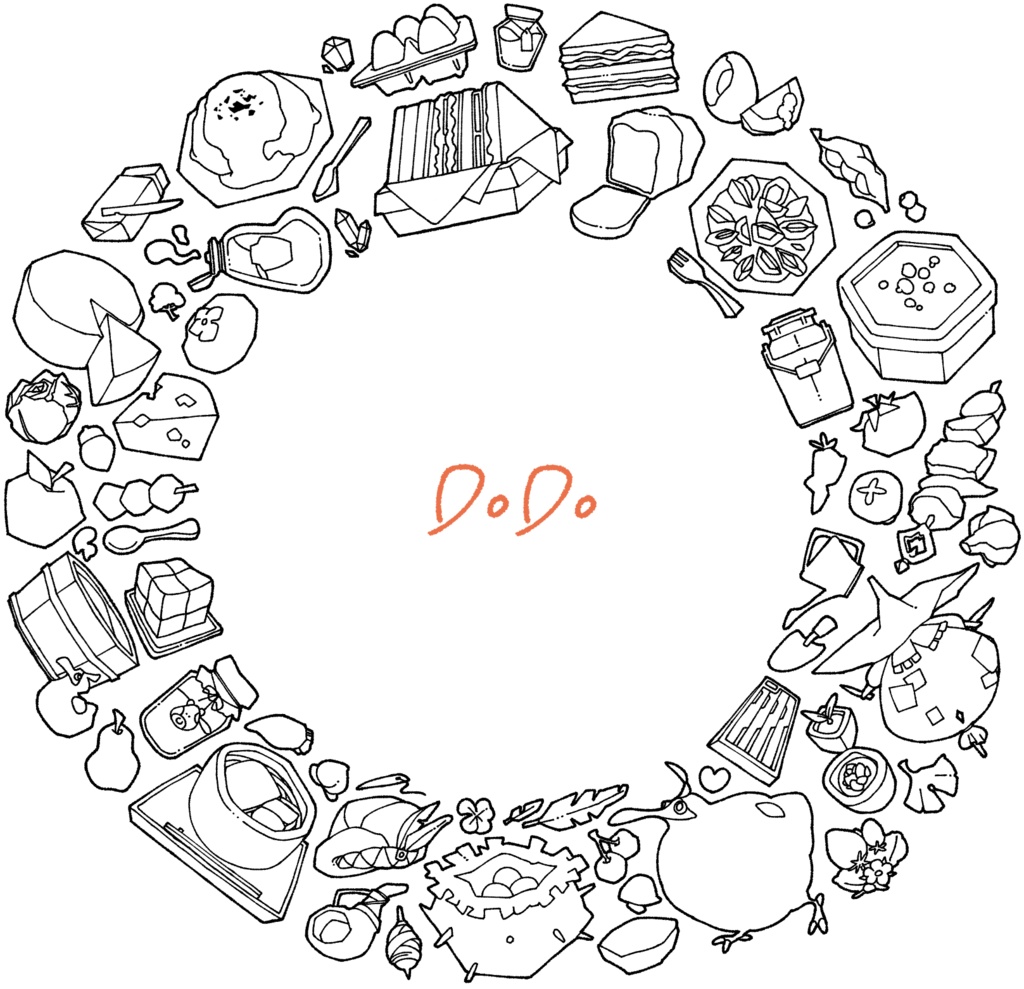 シンプルなドドサコッシュ