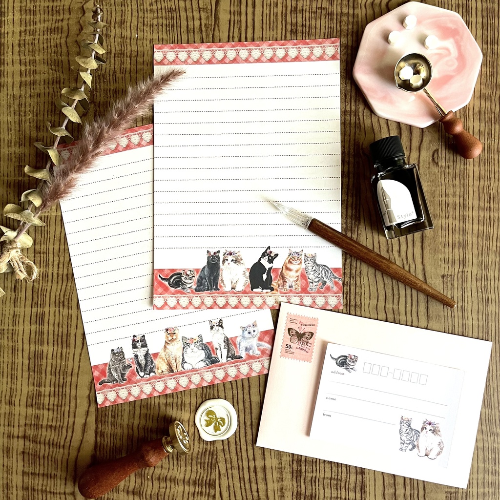 花猫レターセット