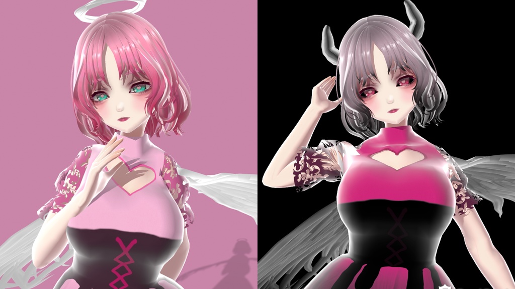 バレンタインの天使ちゃん&悪魔ちゃん