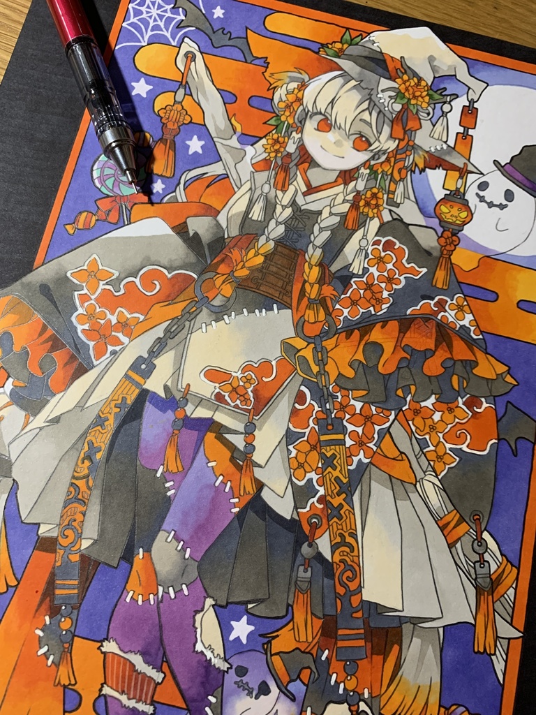 着物ハロウィン