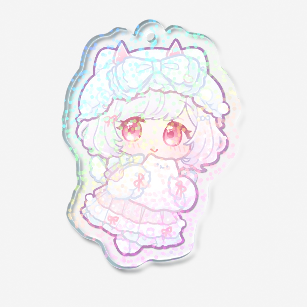 雪乃うみほわいとはろうぃんキラキラアクリルキーホルダー