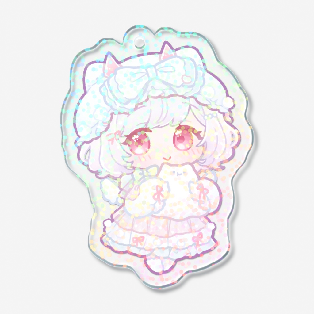 雪乃うみほわいとはろうぃんキラキラアクリルキーホルダー