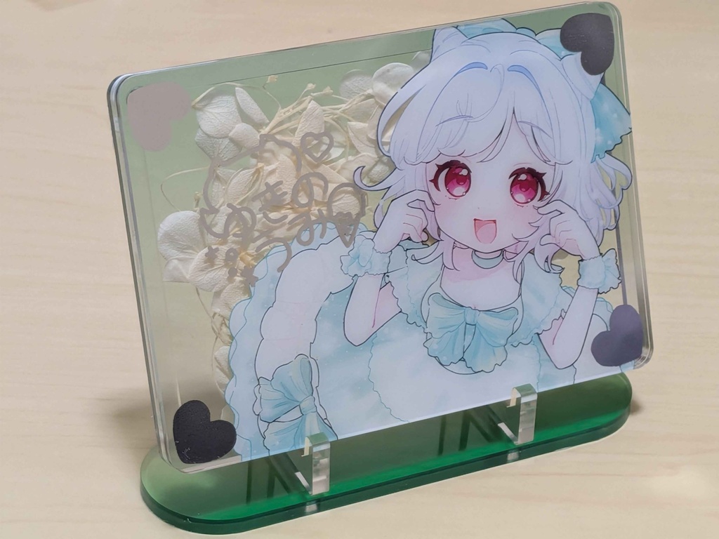 雪乃うみ3.5周年記念押し花アクリルスタンド