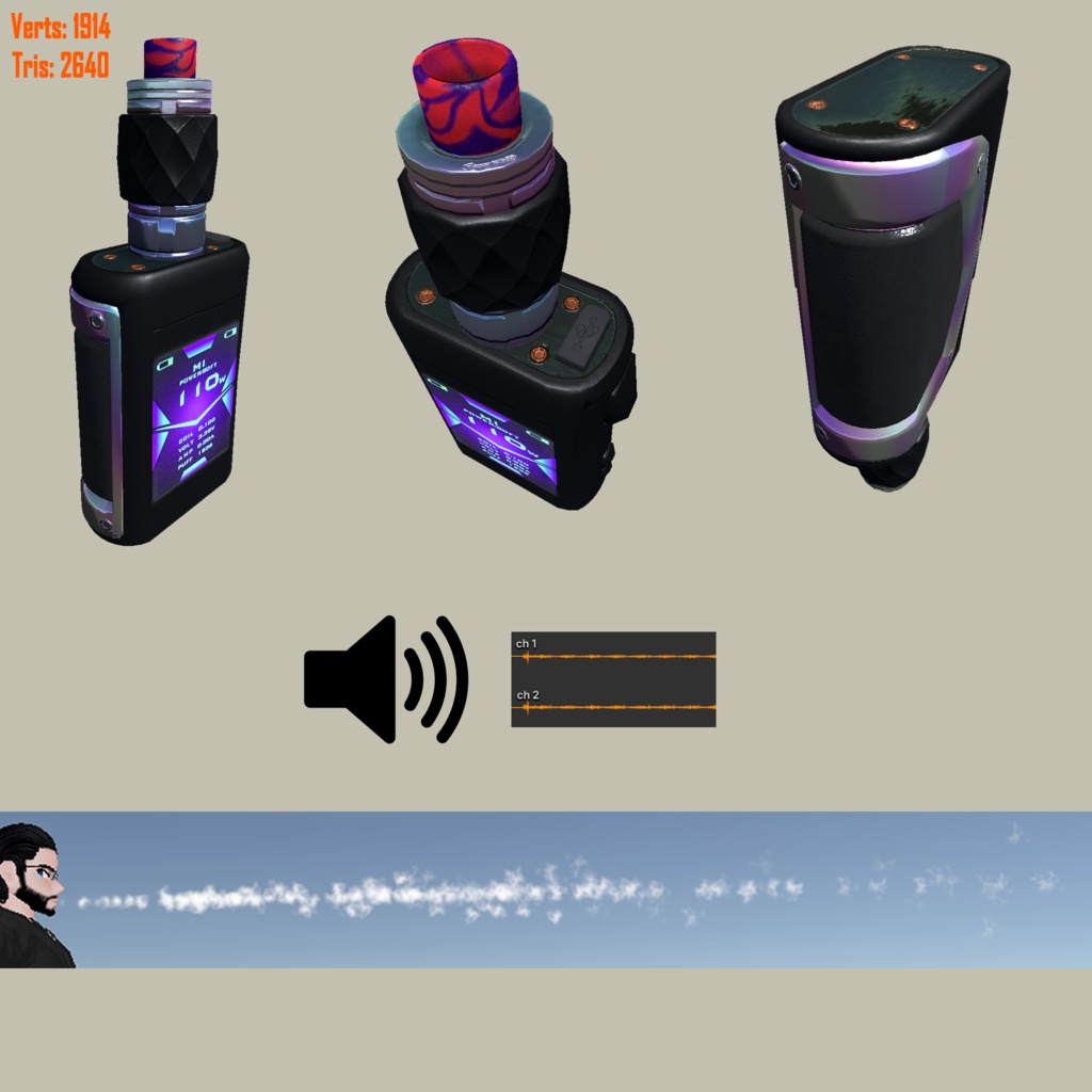 Shareable Vape Simulator For VRChat Avatars SDK 3.0