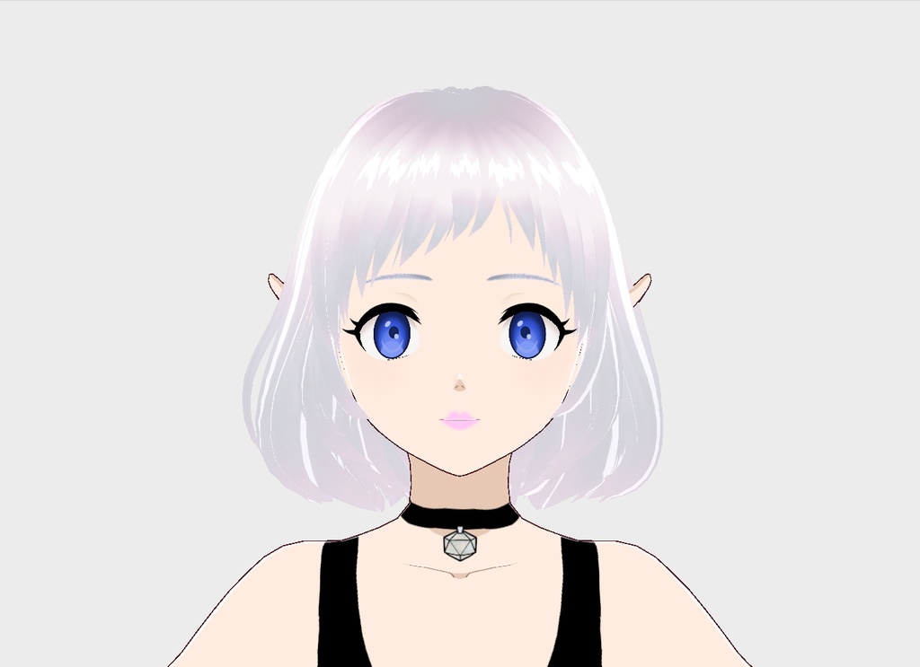 Anime Vroid Studio Iris/Highlight Texture - Blue