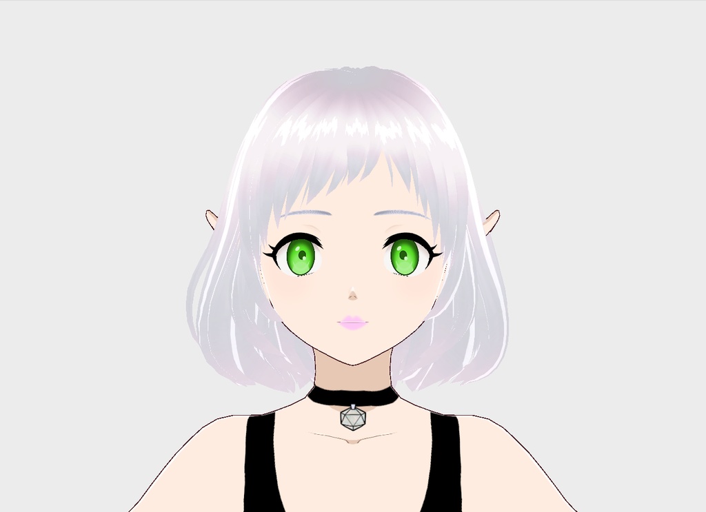 Anime Vroid Studio Iris/Highlight Texture - Green