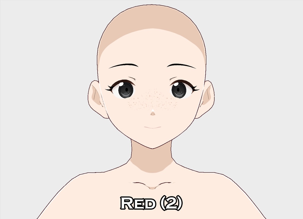 Vroid Freckle "Face Paint" Texture - Skin Tones