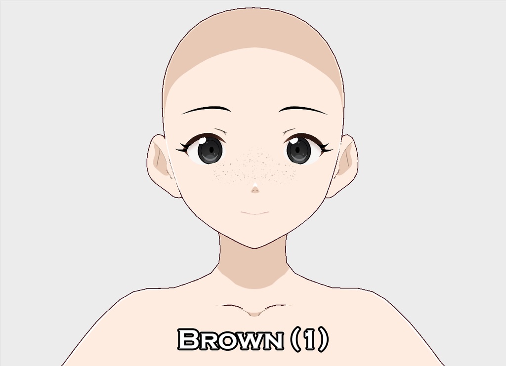 Vroid Freckle "Face Paint" Texture - Skin Tones