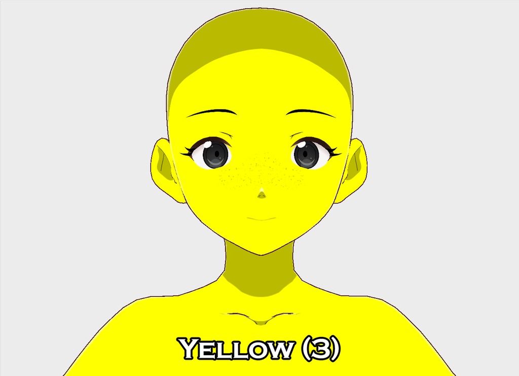 Vroid Freckle "Face Paint" Texture - Rainbow 1