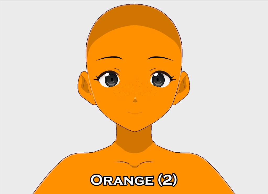 Vroid Freckle "Face Paint" Texture - Rainbow 1