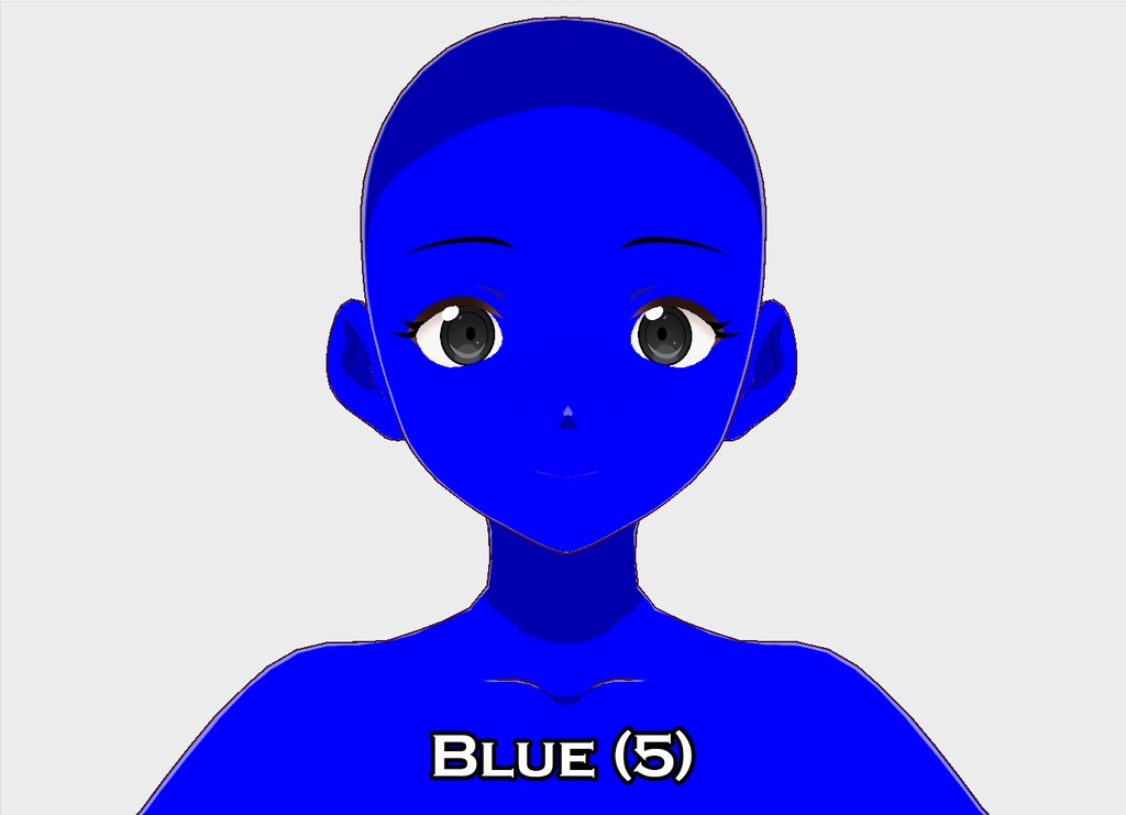 Vroid Freckle "Face Paint" Texture - Rainbow 1