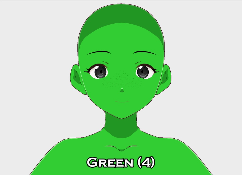 Vroid Freckle "Face Paint" Texture - Rainbow 1