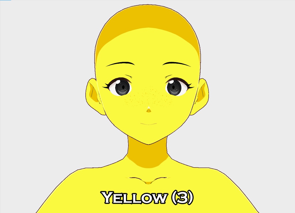 Vroid Freckle "Face Paint" Texture - Rainbow 2