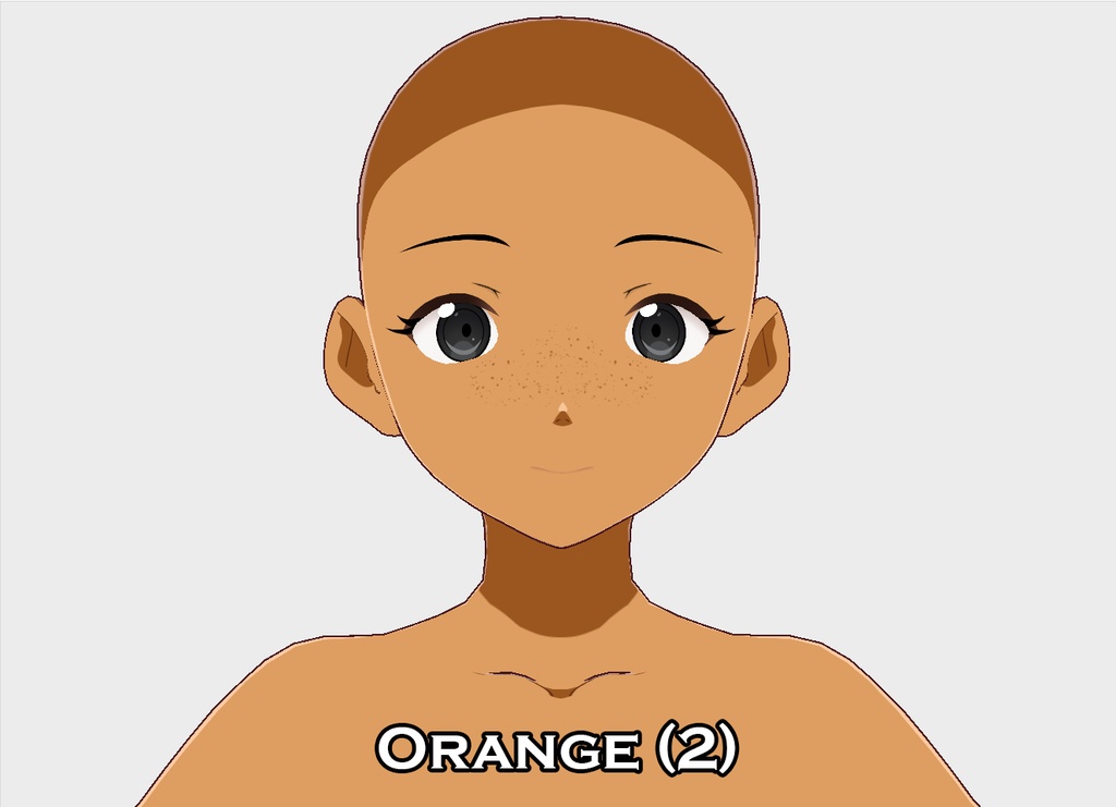 Vroid Freckle "Face Paint" Texture - Rainbow 2