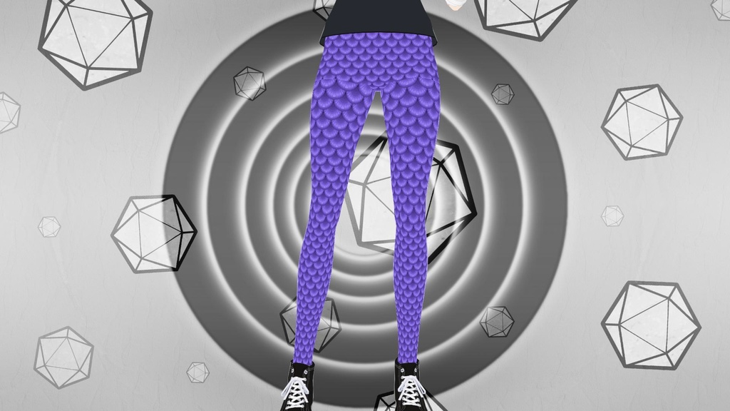 Mermaid Scale Leggings - Amethyst Purple "Deluxe Scales"