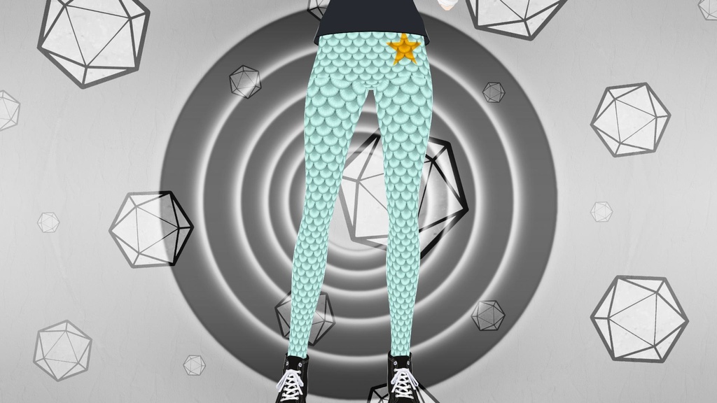 Mermaid Scale Leggings - Misty Mermaid "Deluxe Scales"