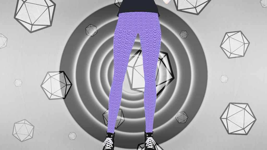 Mermaid Scale Leggings - Amethyst Purple "Maple Scales"