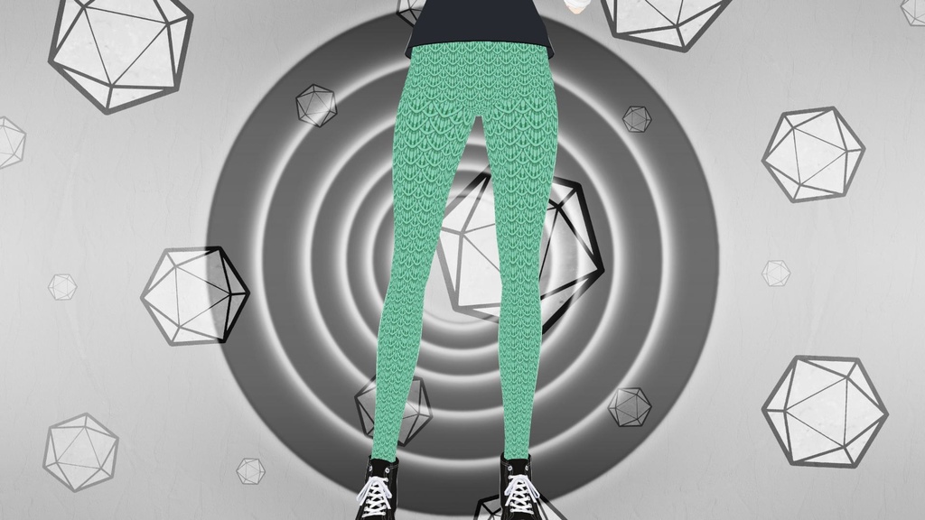Mermaid Scale Leggings - Ariel Green "Maple Scales"
