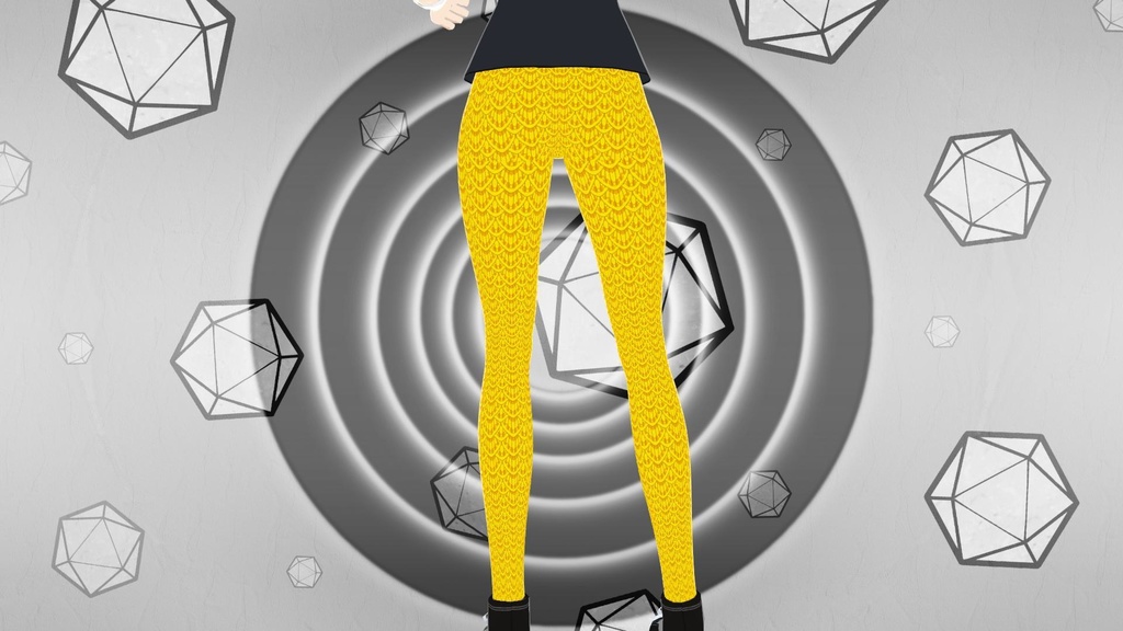 マーメイドレギンス Mermaid Scale Leggings - Yellow Gold "Maple Scales"