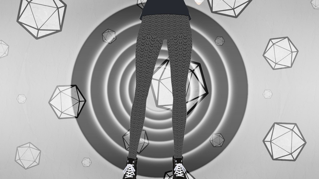 Mermaid Scale Leggings - Midnight Black "Maple Scales"