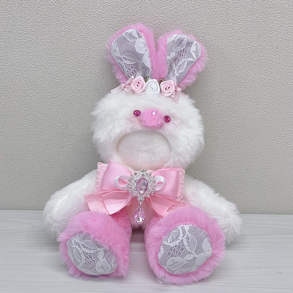 ぬい服 ぬいぐるみ用 着ぐるみ おすわりうさぎ 10cm 12cm