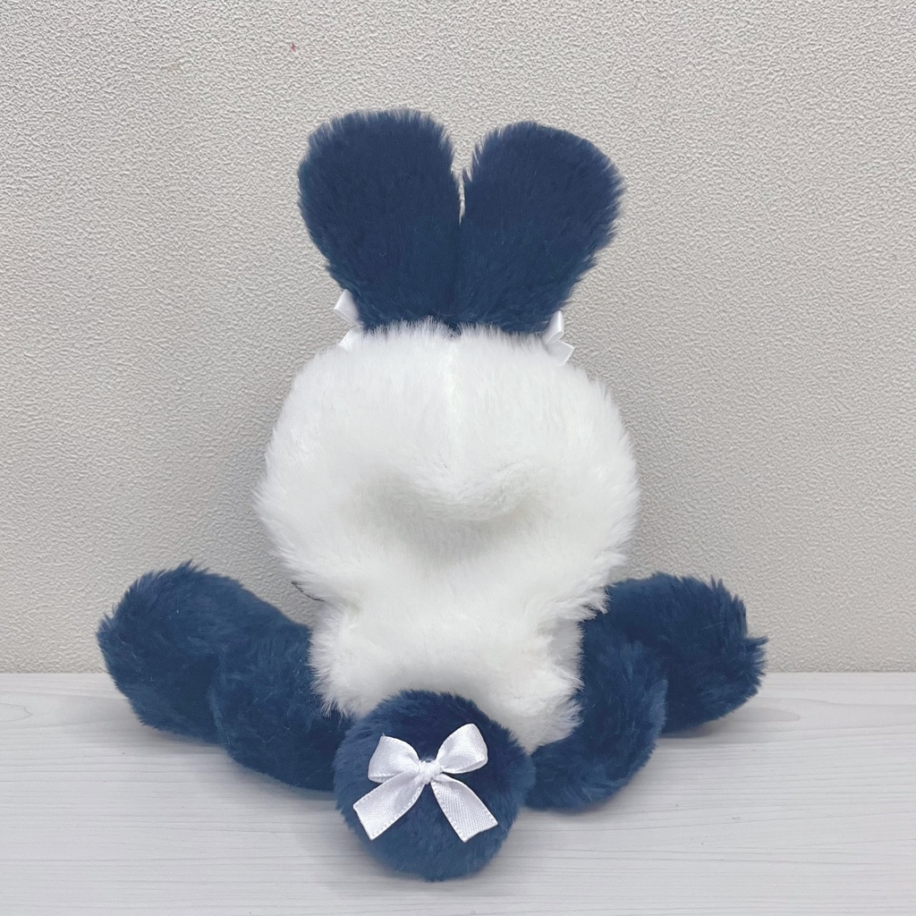 ぬい服 ぬいぐるみ用 着ぐるみ おすわりうさぎ ネイビー 10cm 12cm