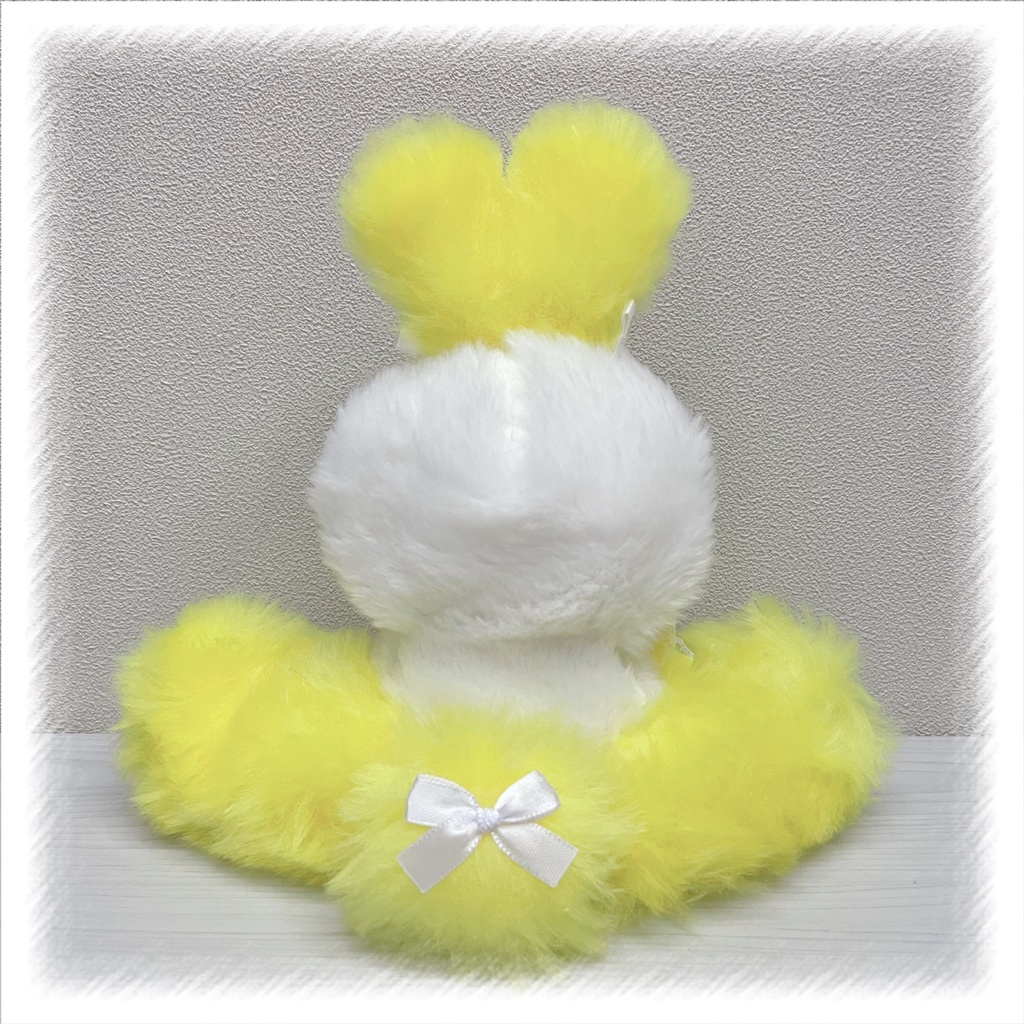 ぬい服 ぬいぐるみ用 着ぐるみ おすわりうさぎ イエロー 10cm 12cm