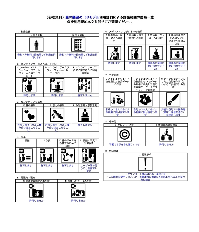 【VRC想定】星のアクセサリー 全10種
