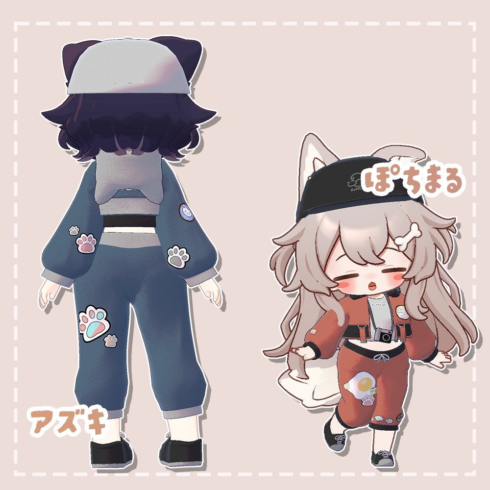 PoteLab Cozy Series #01_Cozy Snap Cat – for Chibi Avatars