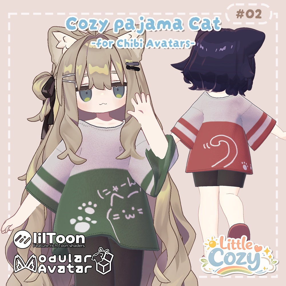 PoteLab Cozy Series #02_Cozy Pajama Cat