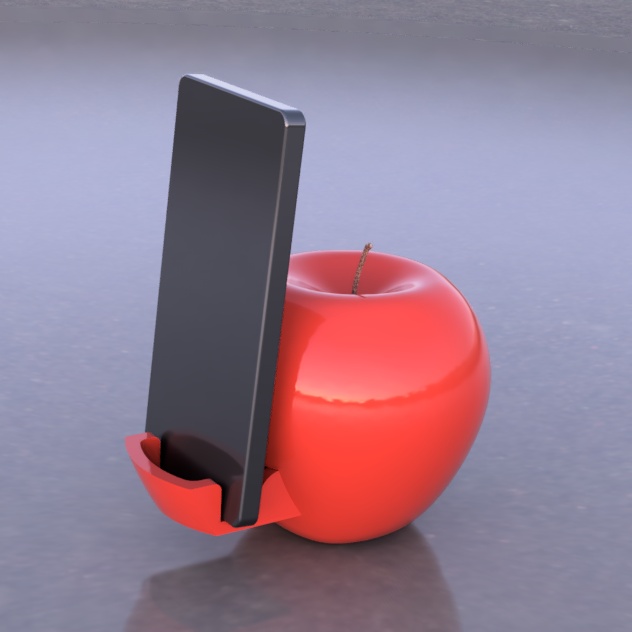 リンゴのスマホスタンド