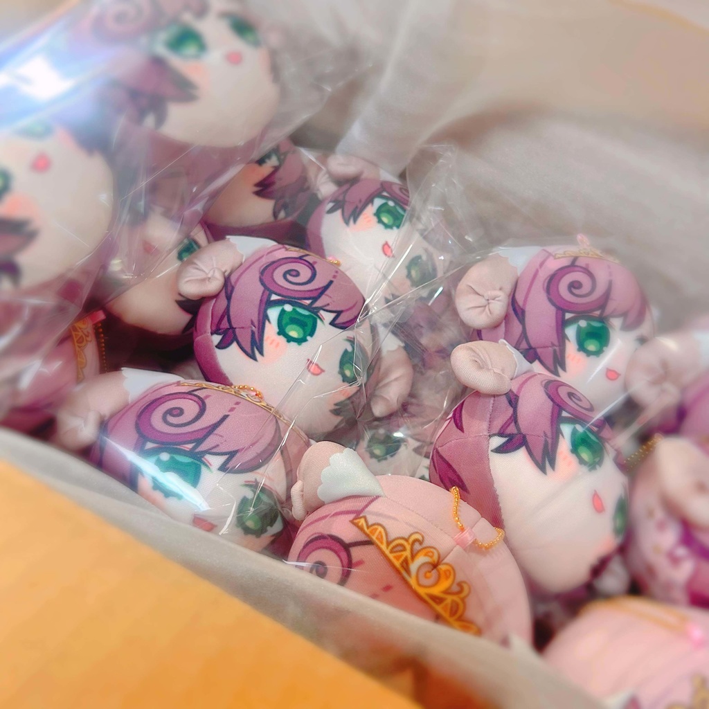 おもちみのりフェイスマスコット にっこり【みのけっと】