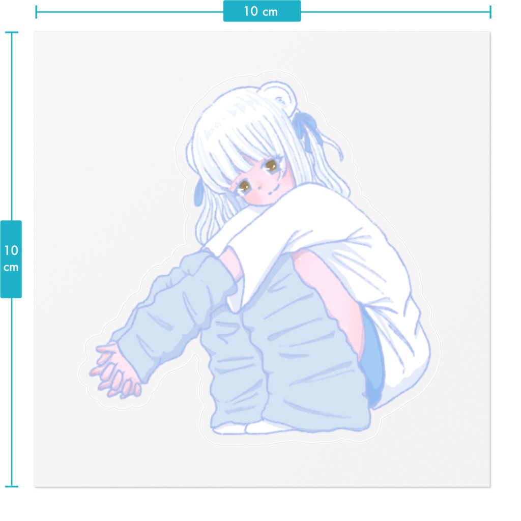 オコジョちゃんステッカー