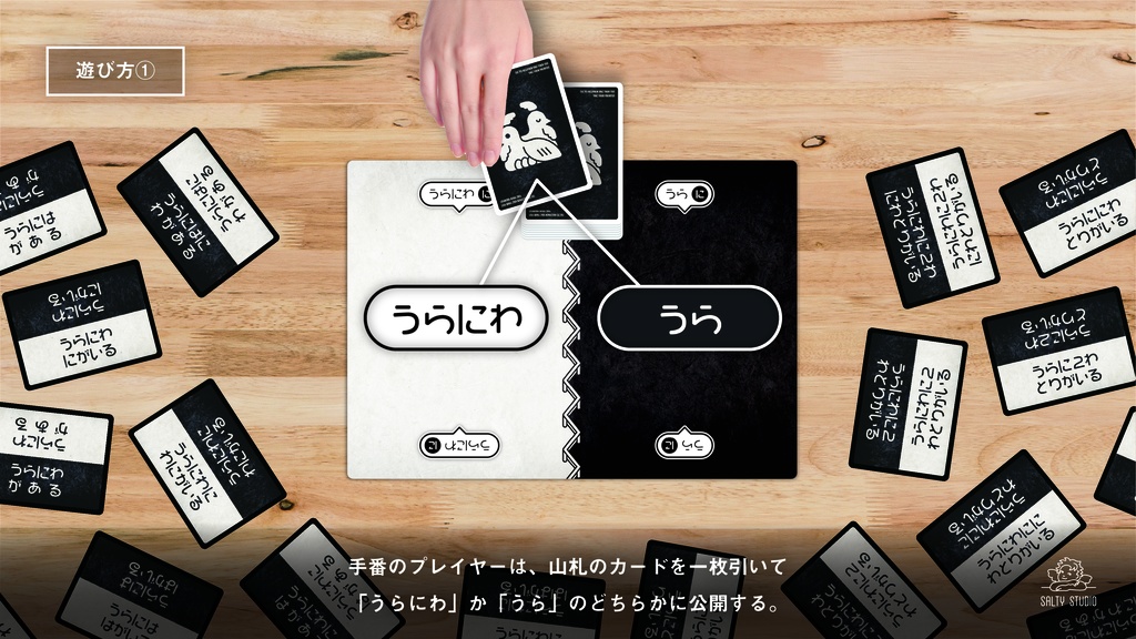 うらにわには2わうらには2わにわとりがいる。