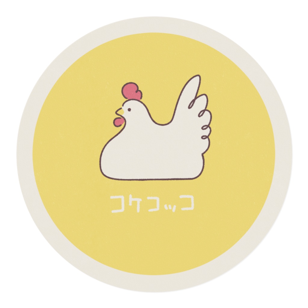 ニワトリのチャボたちのマスキングテープ