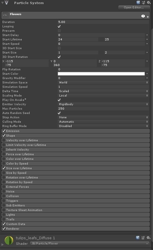 (Free) Flower Particle